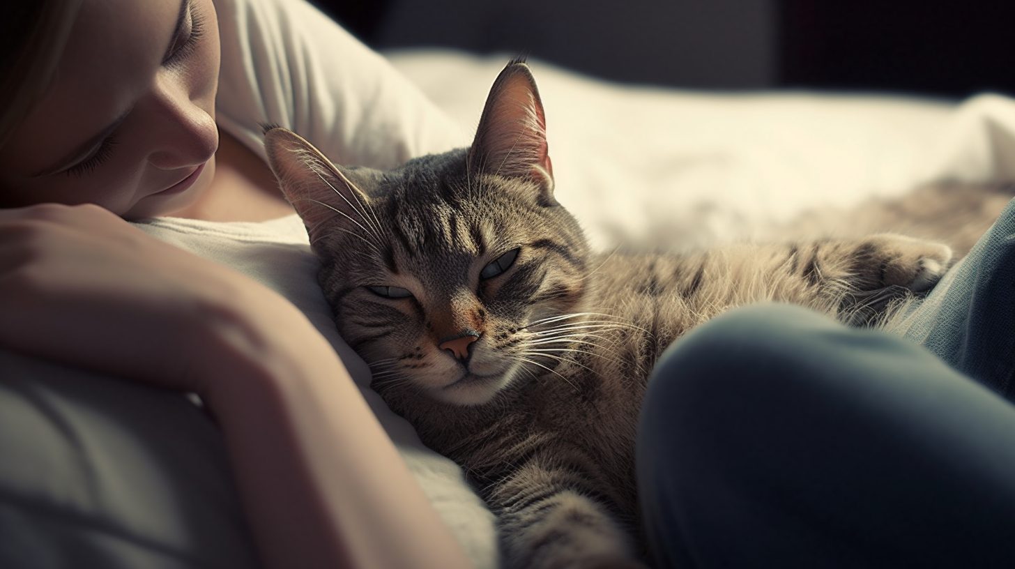 why does my cat lay on my chest?