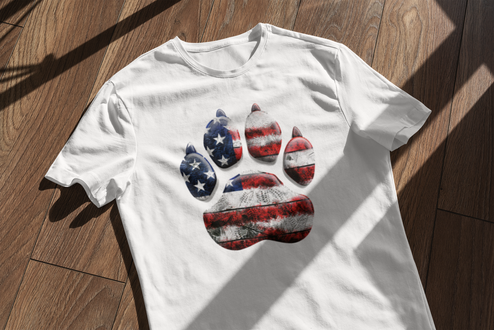 paws and stripes mockup